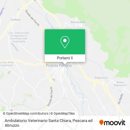 Mappa Ambulatorio Veterinario Santa Chiara