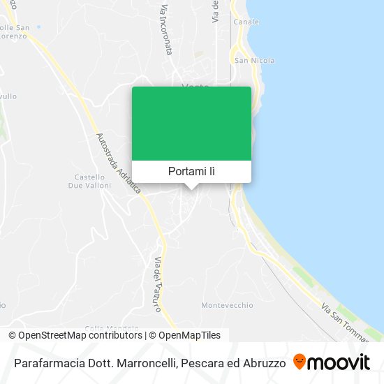 Mappa Parafarmacia Dott. Marroncelli