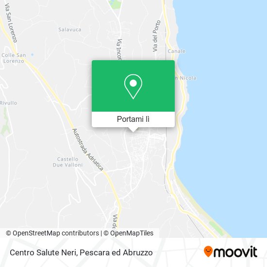 Mappa Centro Salute Neri