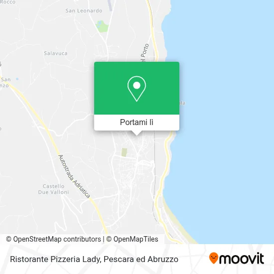 Mappa Ristorante Pizzeria Lady