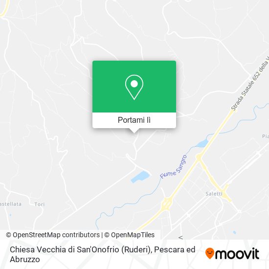 Mappa Chiesa Vecchia di San'Onofrio (Ruderi)
