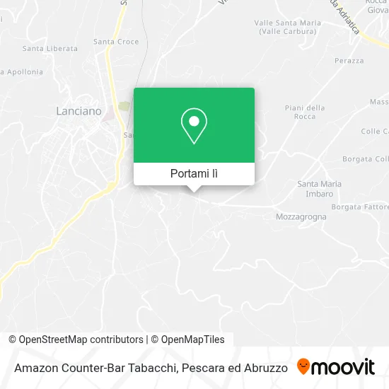 Mappa Amazon Counter-Bar Tabacchi