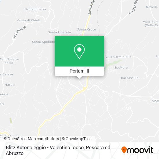 Mappa Blitz Autonoleggio - Valentino Iocco