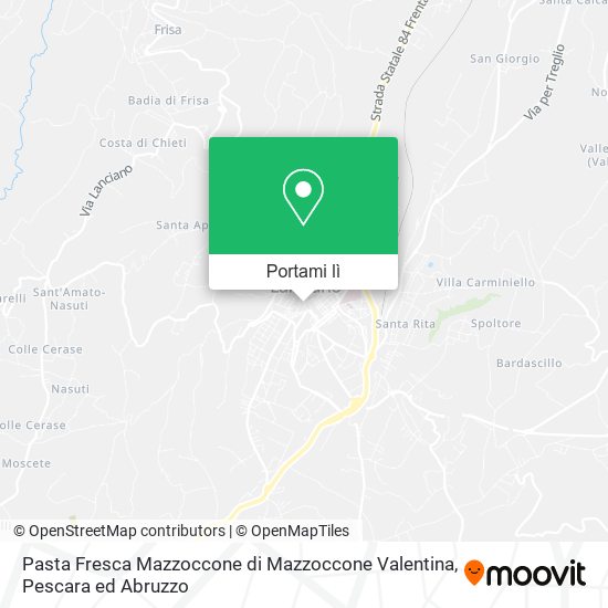 Mappa Pasta Fresca Mazzoccone di Mazzoccone Valentina