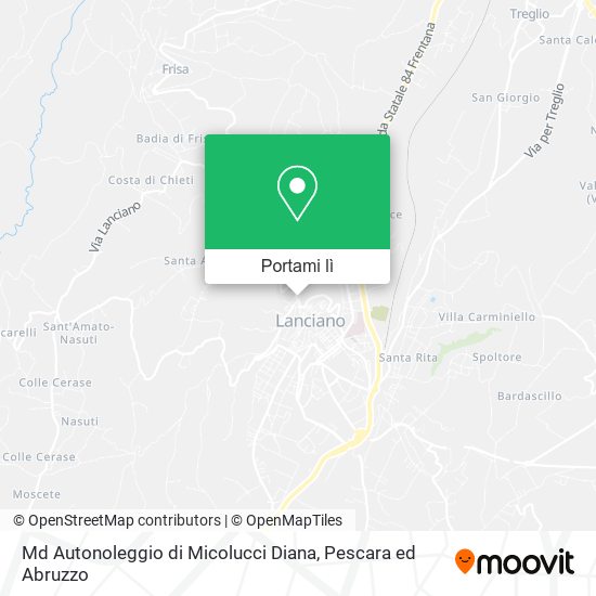 Mappa Md Autonoleggio di Micolucci Diana