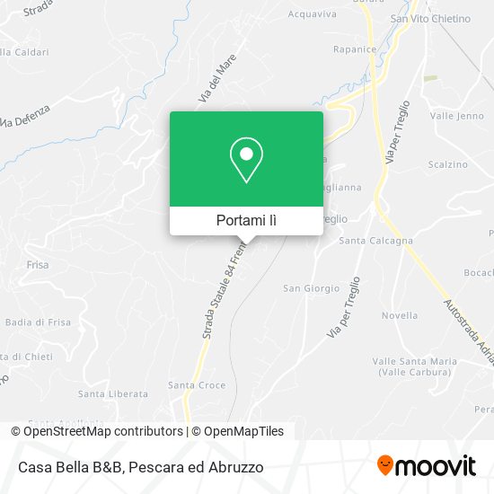 Mappa Casa Bella B&B
