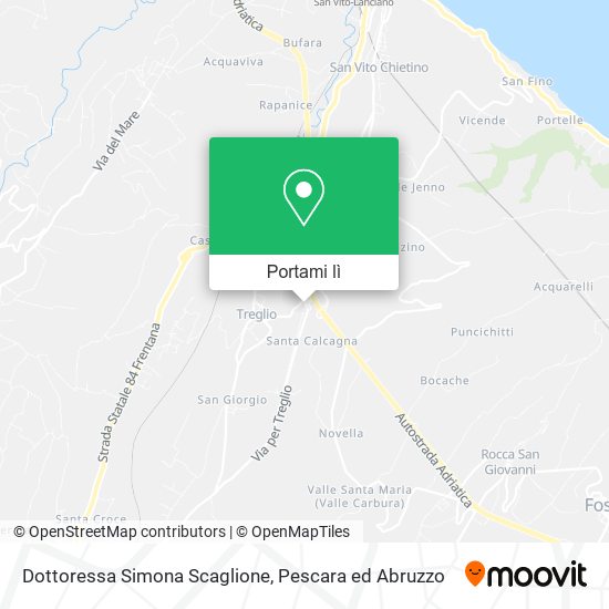 Mappa Dottoressa Simona Scaglione