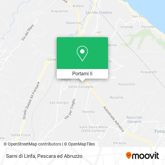 Mappa Sarni di Linfa