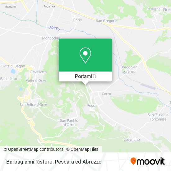 Mappa Barbagianni Ristoro