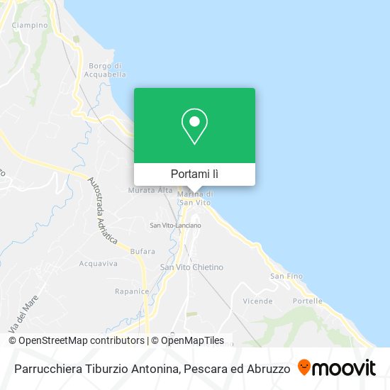 Mappa Parrucchiera Tiburzio Antonina
