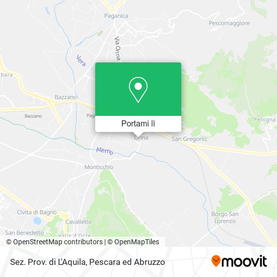 Mappa Sez. Prov. di L'Aquila