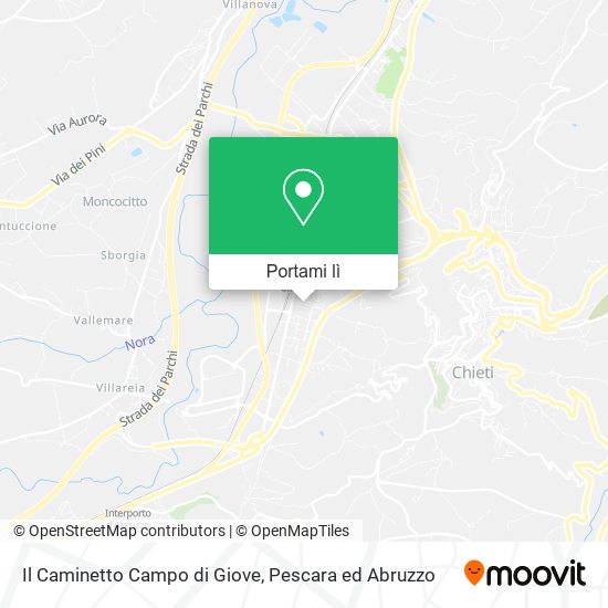 Mappa Il Caminetto Campo di Giove