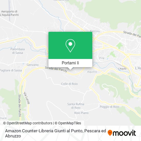 Mappa Amazon Counter-Libreria Giunti al Punto