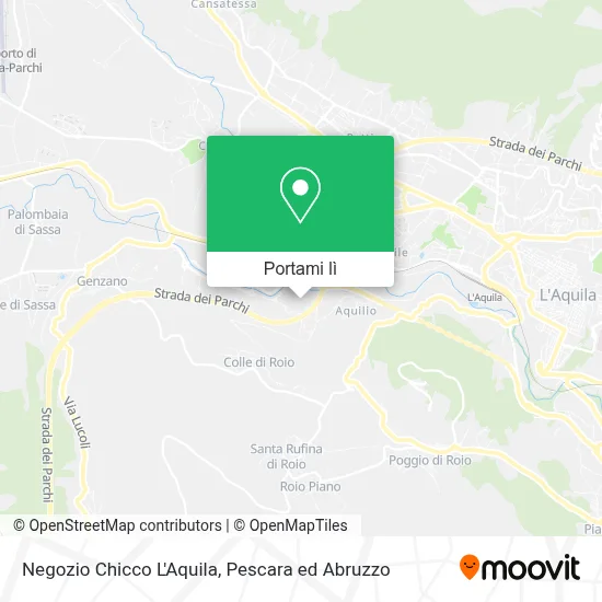 Mappa Negozio Chicco L'Aquila