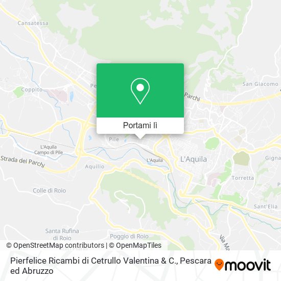 Mappa Pierfelice Ricambi di Cetrullo Valentina & C.