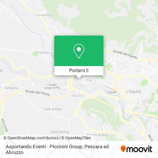 Mappa Asportando Eventi - Piccinini Group