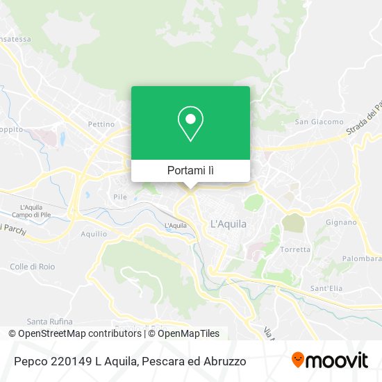 Mappa Pepco 220149 L Aquila