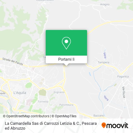 Mappa La Camardella Sas di Carrozzi Letizia & C.