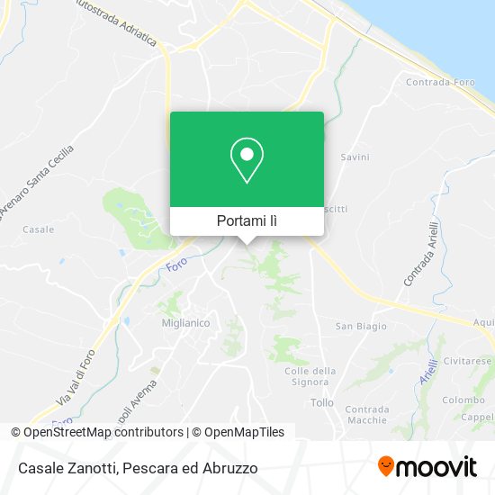 Mappa Casale Zanotti