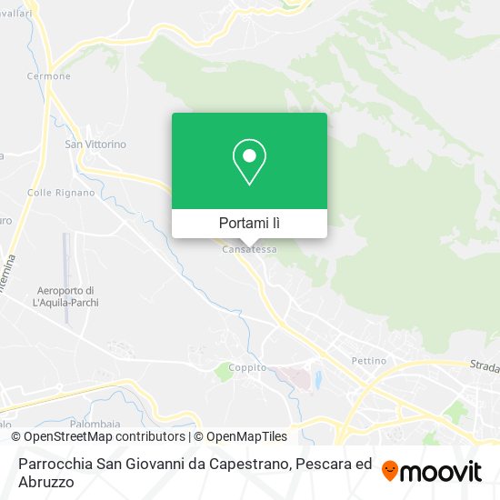 Mappa Parrocchia San Giovanni da Capestrano
