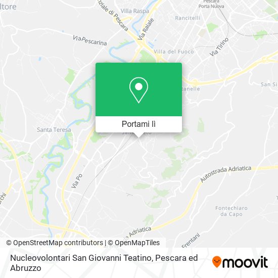 Mappa Nucleovolontari San Giovanni Teatino