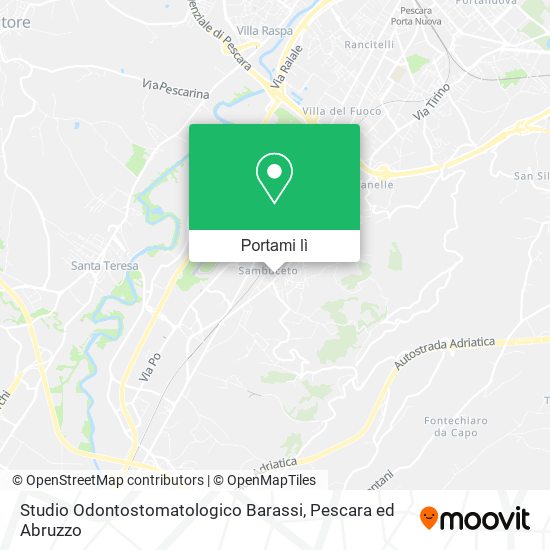Mappa Studio Odontostomatologico Barassi