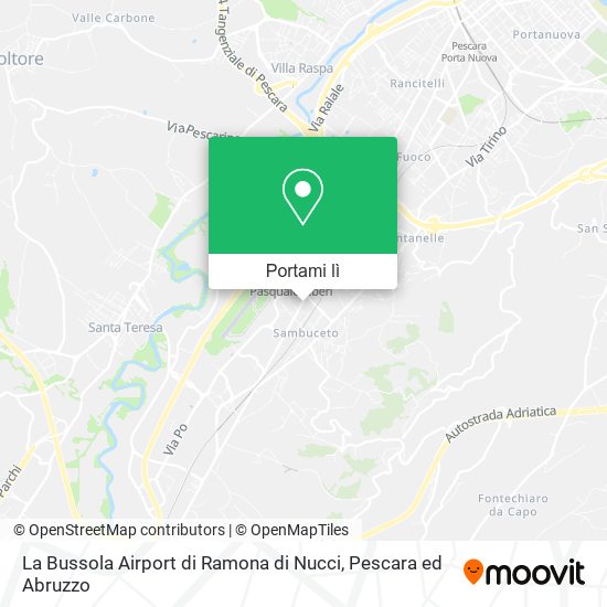 Mappa La Bussola Airport di Ramona di Nucci