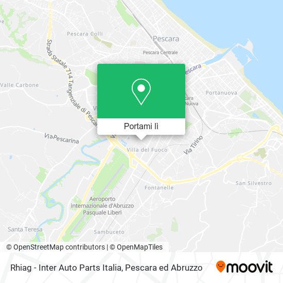 Mappa Rhiag - Inter Auto Parts Italia