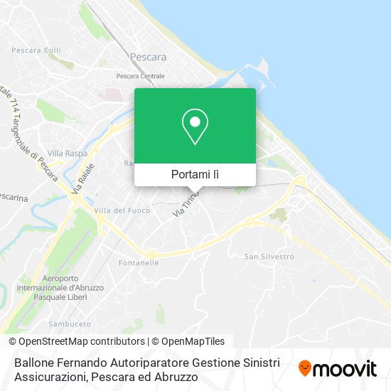 Mappa Ballone Fernando Autoriparatore Gestione Sinistri Assicurazioni