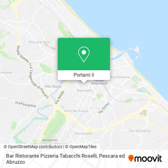 Mappa Bar Ristorante Pizzeria Tabacchi Roselli