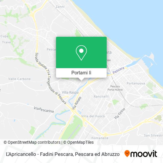 Mappa L'Apricancello - Fadini Pescara