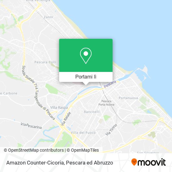 Mappa Amazon Counter-Cicoria