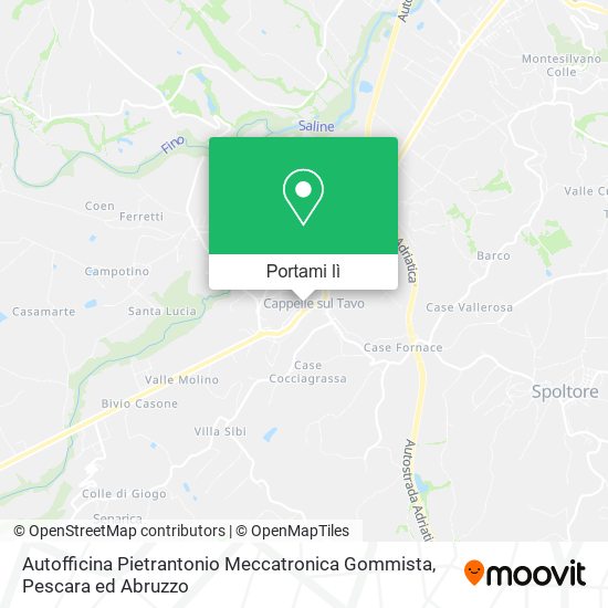 Mappa Autofficina Pietrantonio Meccatronica Gommista