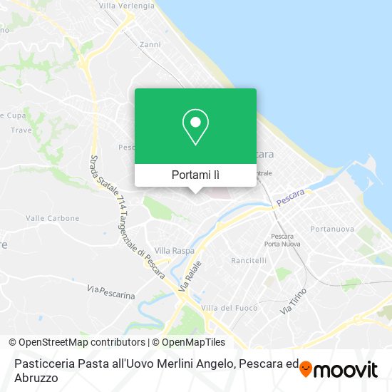 Mappa Pasticceria Pasta all'Uovo Merlini Angelo