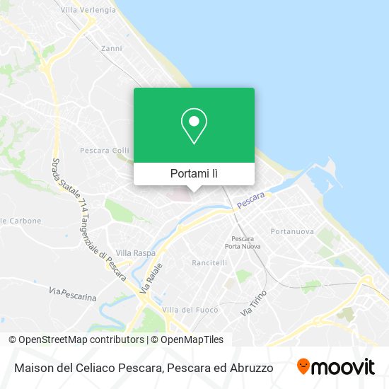 Mappa Maison del Celiaco Pescara