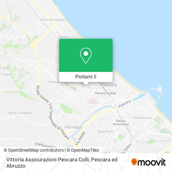 Mappa Vittoria Assicurazioni Pescara Colli