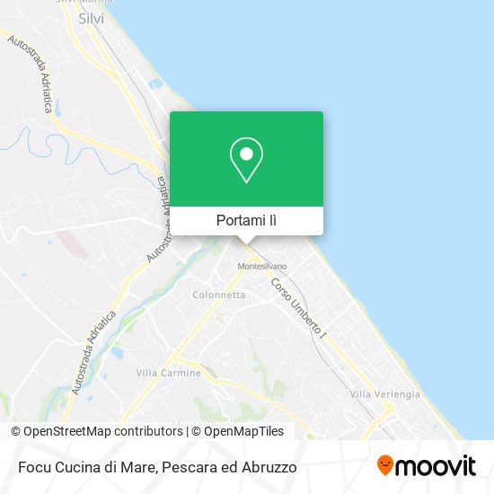 Mappa Focu Cucina di Mare