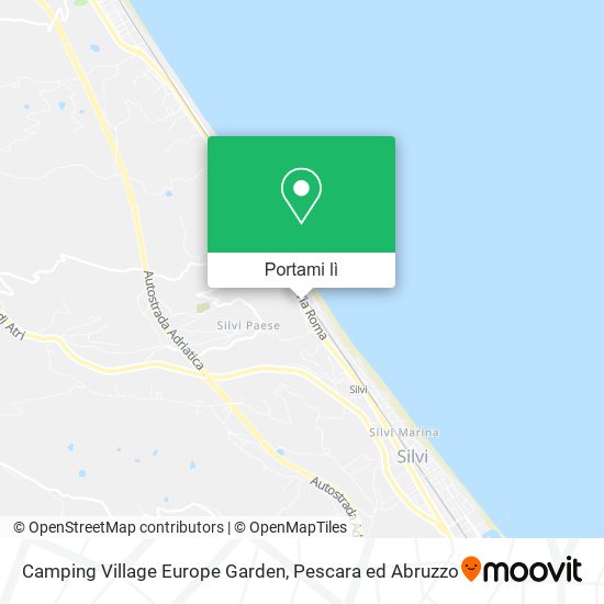 Mappa Camping Village Europe Garden