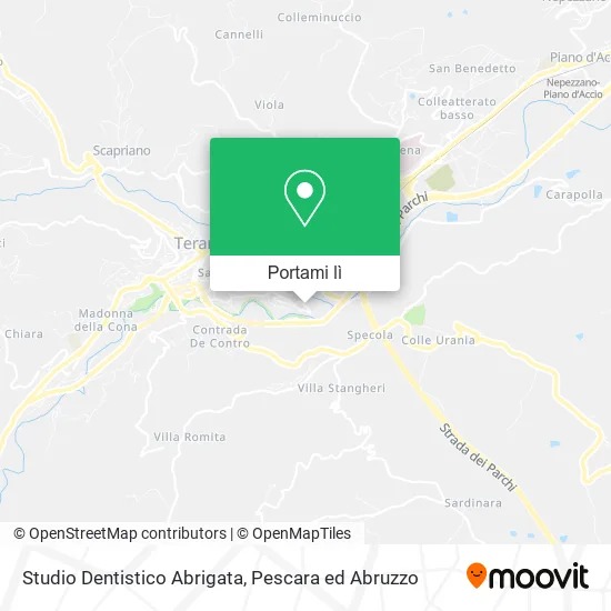 Mappa Studio Dentistico Abrigata