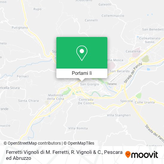Mappa Ferretti Vignoli di M. Ferretti, R. Vignoli & C.