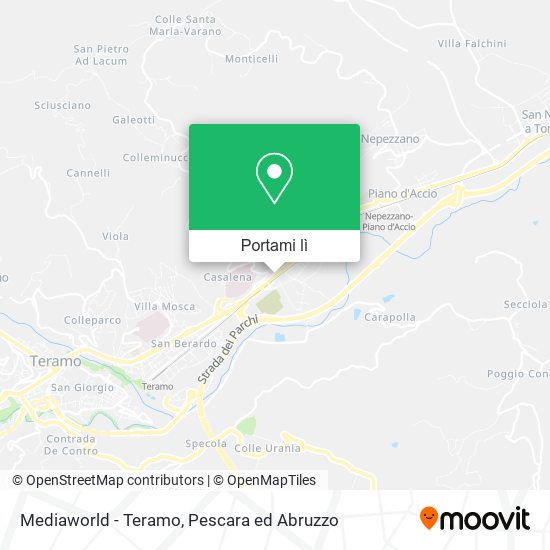 Mappa Mediaworld - Teramo