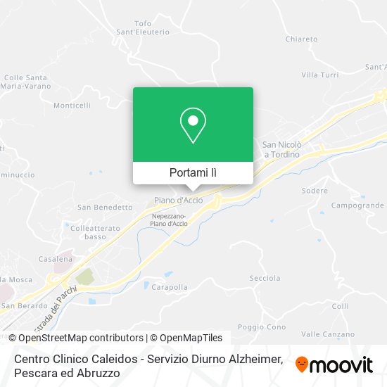 Mappa Centro Clinico Caleidos - Servizio Diurno Alzheimer