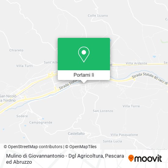 Mappa Mulino di Giovannantonio - Dgl Agricoltura