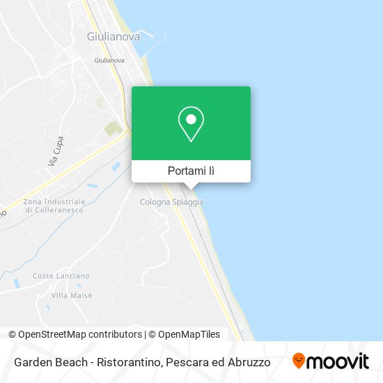 Mappa Garden Beach - Ristorantino