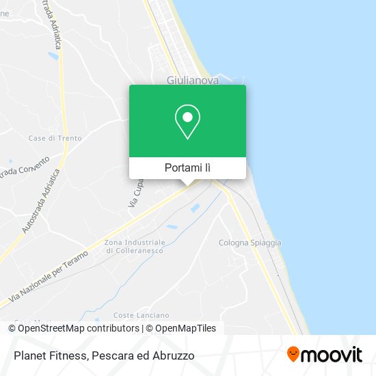 Mappa Planet Fitness