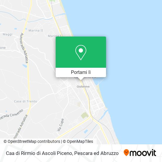 Mappa Caa di Rirmio di Ascoli Piceno