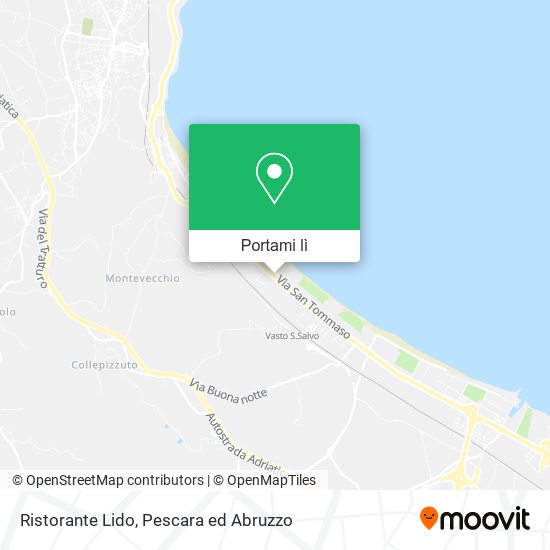 Mappa Ristorante Lido