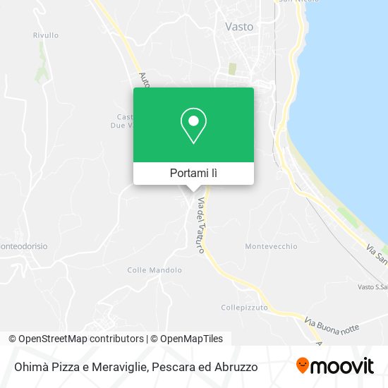 Mappa Ohimà Pizza e Meraviglie