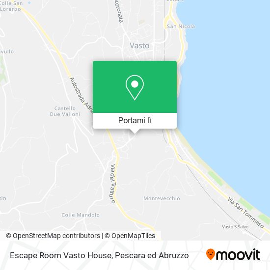 Mappa Escape Room Vasto House