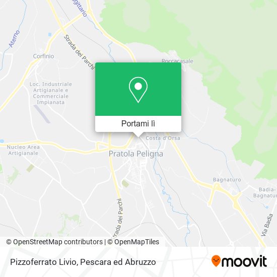 Mappa Pizzoferrato Livio